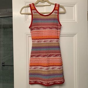 MISSONI DRESS Body-con Patterned Designer Dress